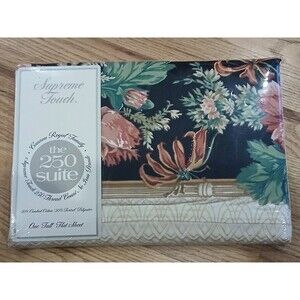 Vintage 80s Cannon Royal Family Supreme Touch 250 Suite One Full Flat Sheet USA